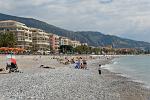 the beach at Menton