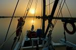 sunset on the Gambia River