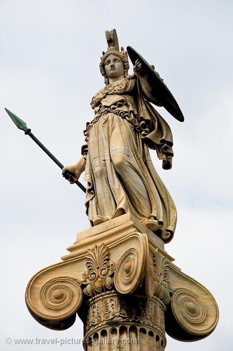 Pallas Athena Statue at Athens University