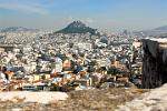 view over the city with Lykavittos Hill