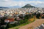 view over the city with Lykavittos Hill