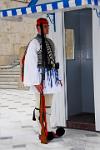 traditional guard, Evzones, at the Parliament Building