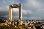the portara, marble gate, of the Apollo Temple, Hora