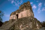 top of Temple II, Tikal, Maya ruins