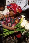 lady with flowers, Chichicastenango market