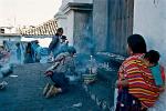 people burning incense, Chichicastenango