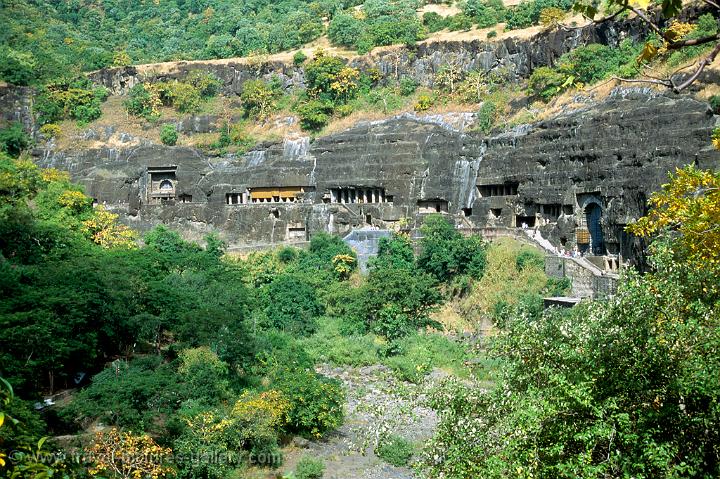 the Buddhist caves of Ajanta, a Unesco World Heritage Site