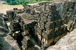 the magnificent Hindu Kailasa (Kailash) Temple at Ellora, 750 AD