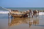 fishermen bringing in the catch, Puri beach