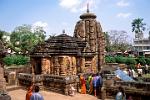Bhubaneshwar temples in typical Orissan style
