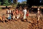 in an Adivasi tribal village, indigenous people of India