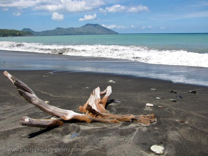 Nusa Tenggara - Lesser Sunda Islands, black volcanic sand beach