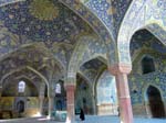 Pictures of Iran - Esfahan - Jameh Mosque, decorated ceiling, Islamic architecture