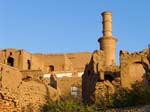 the ruined adobe complex