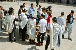 Jewish boys at the Wailing Wall