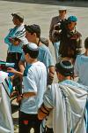 Jewish boys at the Wailing Wall