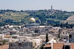 Temple Mount, Mount of Olives and Dome of the Rock