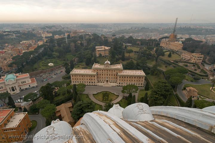 view from the roof of St. Peter's Basilica
