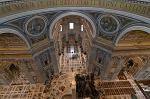 view from the cupola, inside St. Peter's Basilica