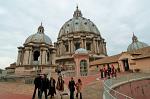on the roof of St. Peter's Basilica