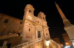 Church of Trinit� dei Monti at night