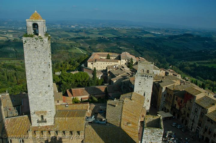 the view from the Torre Grossa, Palazzo Vecchio del Podesta