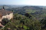 the Tuscan landscape around town