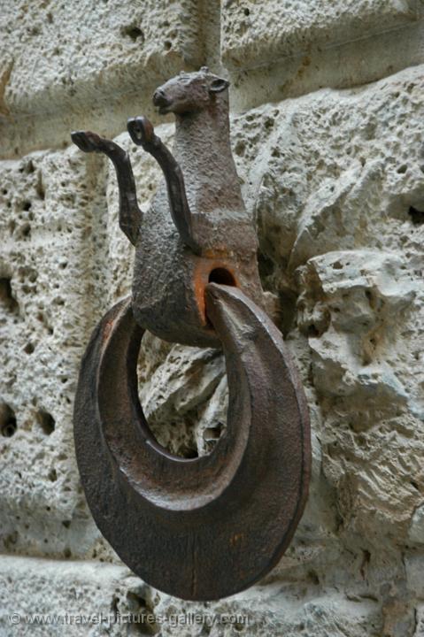 wrought iron ornament, Piazza del Campo