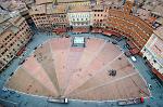 the Piazza del Campo from the Torre del Mangia