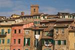 reds of Siena, view from the Piazza del Mercato