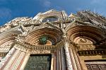 the facade of the Dome Cathderal (Duomo Santa Maria)
