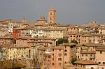view from the Prato Sant Agostino, Siena red