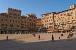 the Piazza del Campo, scene of the Palio, horse race