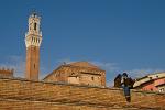 couple with Torre del Mangia