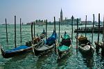 Gondolas, Canale della Guidecca, San Giorgio Maggiore church