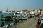 along the waterfront