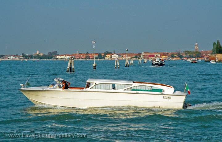 a water taxi, getting around