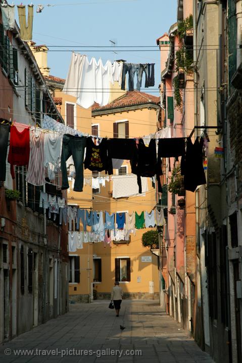 laundry in a residential area