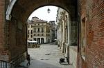 at the back of the Basililca Palladiana