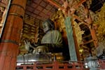 the great Buddha, Daibutsu, in the Todai ji temple