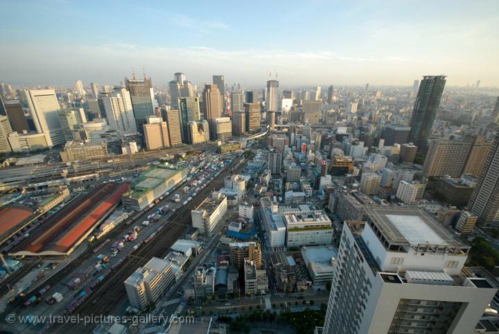 view from the top of the Umeda Sky building 
