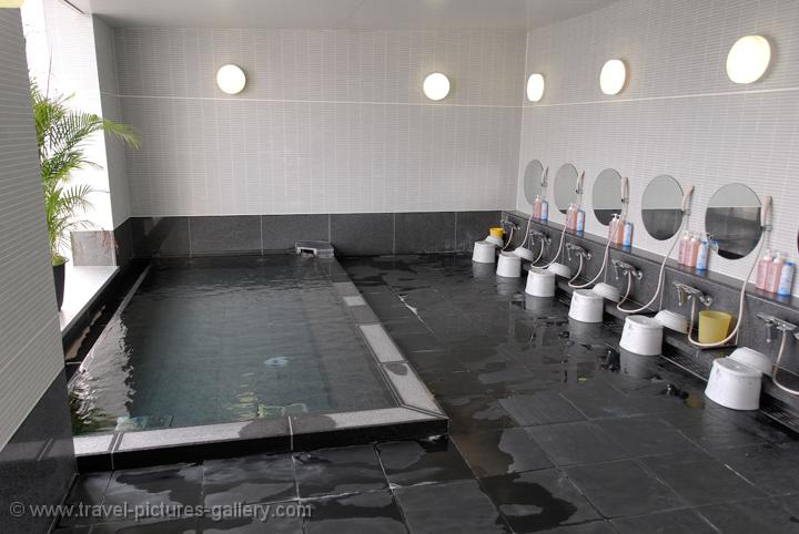 Pictures of Japan - Osaka - Japanese style hot bath in a hotel