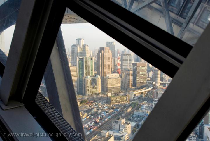 Pictures of Japan - Osaka - view from the top of the Umeda Sky building