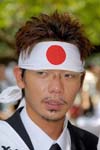 young man at Yasukuni Jinja Shrine, Bon, day of the dead
