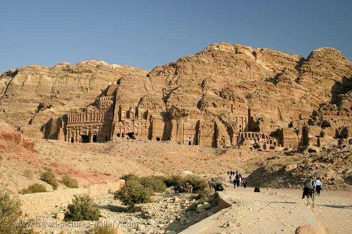 Pictures of Jordan - Petra - Royal tombs of the Nabatean kings