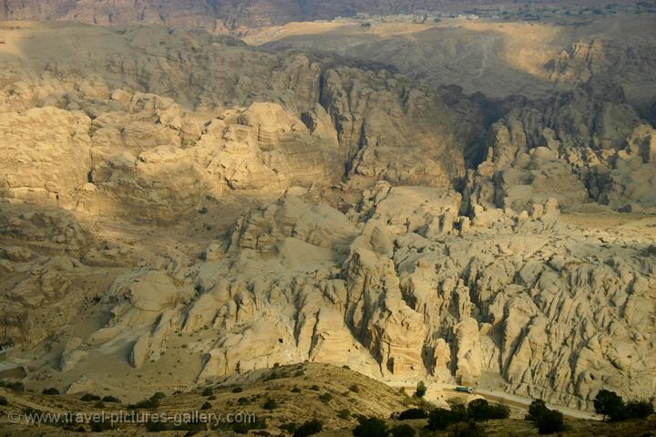 Pictures of Jordan - Petra - overview from the High Place of Sacrifice