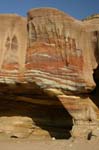 striking patterns in the rock, strata
