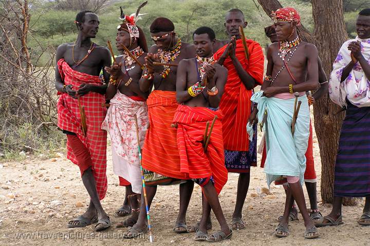 Masai People, traditional dress, Samburu N.P.