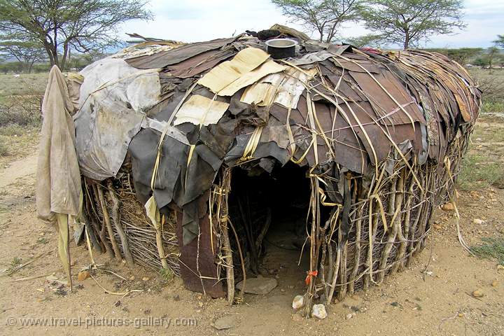 Masai hut, Samburu N.P.