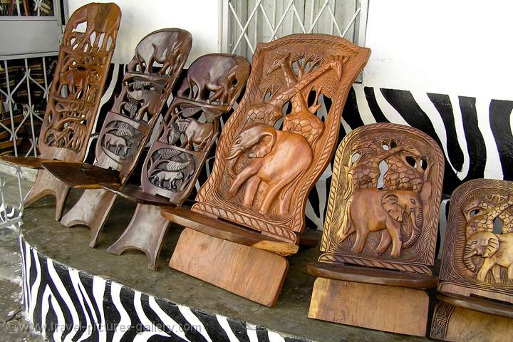 woodcarving, chairs, Mombasa Old Town